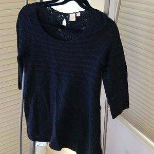 Beautiful black lattice sweater from Anthropologie